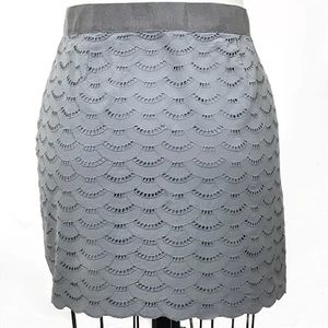 Scalloped Mini Skirt
